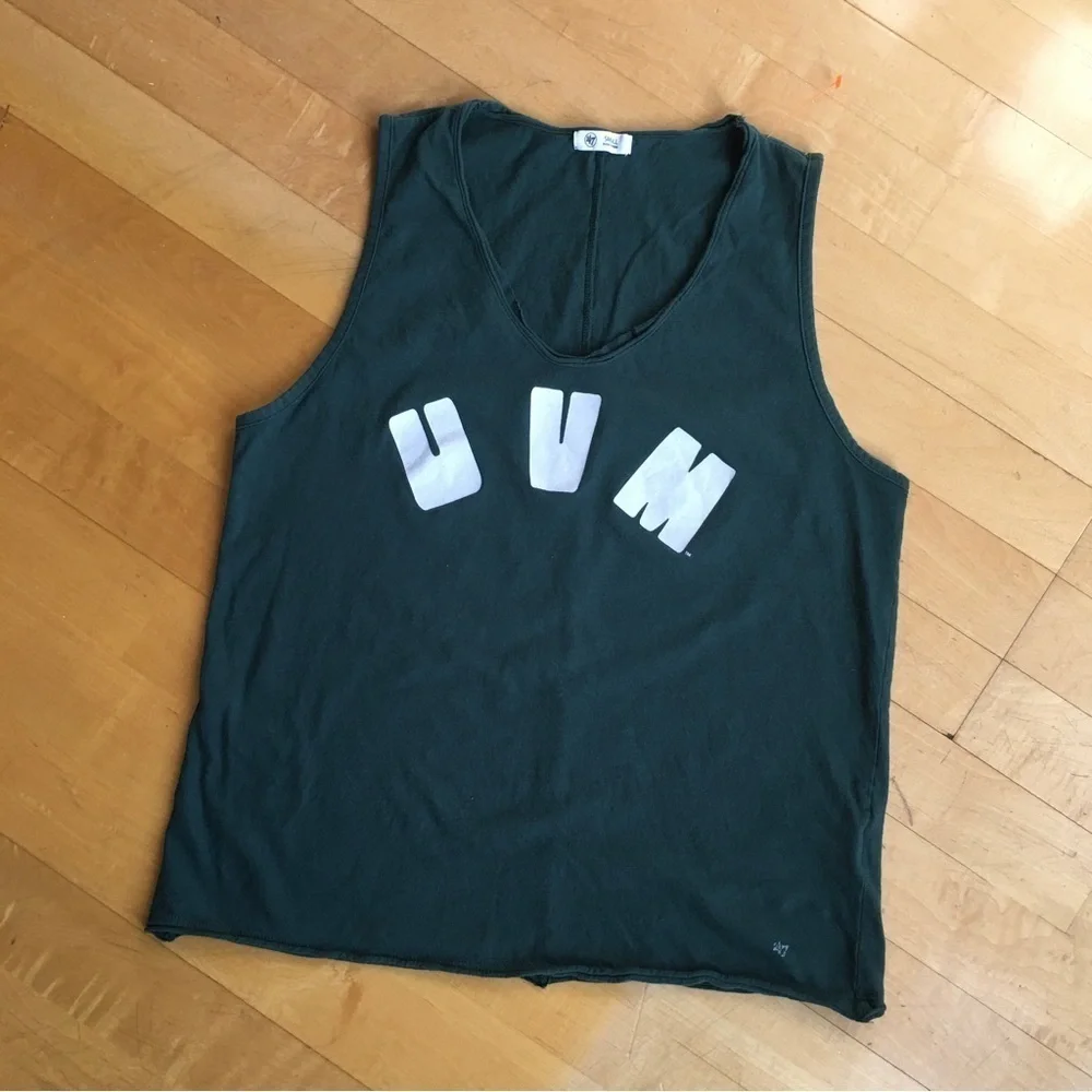 47 “UVM” Tank, Green, White, Size S - Picture 16 of 17
